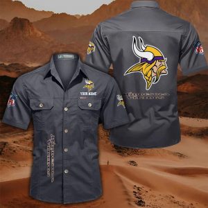 VS01 MNVK Custom Name Military Cargo Cotton Shirts