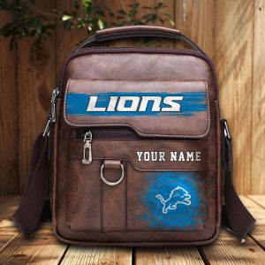 VS01 DTLN Custom Name Men Leather Crossbody Bag, Cell Phone Purse, Zipper Shoulder Bag