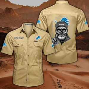 VS02 DTLN Custom Name Military Cargo Cotton Shirts
