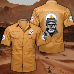 VS02 PTSTL Custom Name Military Cargo Cotton Shirts