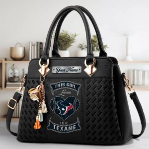 VS04 HSTX Custom Name Classic Leather Handbag