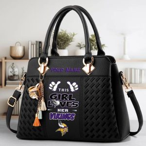 VS01 MNVK Custom Name Classic Leather Handbag
