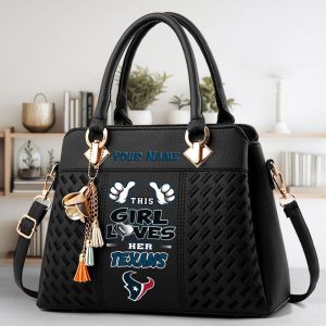 VS03 HSTX Custom Name Classic Leather Handbag
