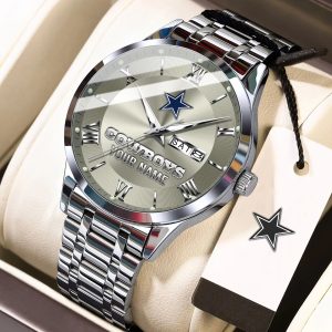 VS85B DLCB Custom Name Casual Leather Band Watch