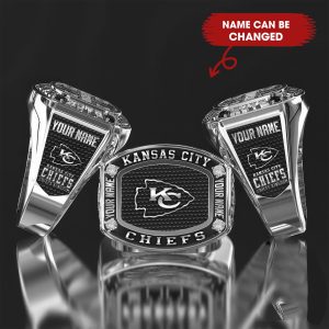 VS2B Chiefs Custom Name Classic Genuine Silver Ring