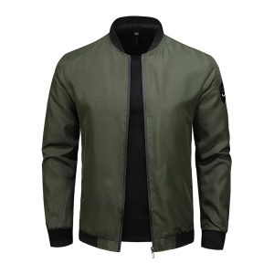VS01 Men’s Stand Collar Casual Bomber Jacket
