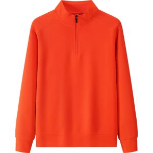 VS03 Men’s High Collar Half Zip Hoodie Sweatshirt