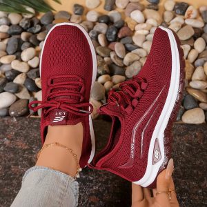 VS01 Women's Hollow Out Air Mesh Breathable Sports Sneakers